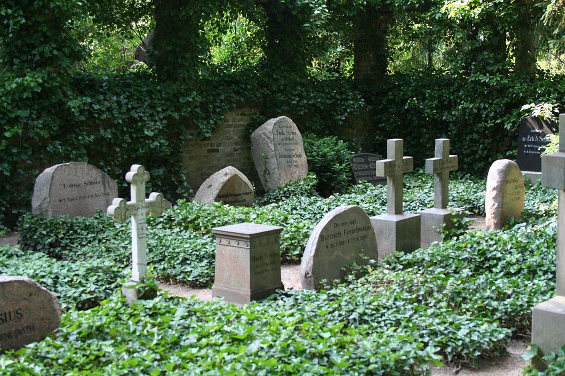 Teilansicht des Familienfriedhofes