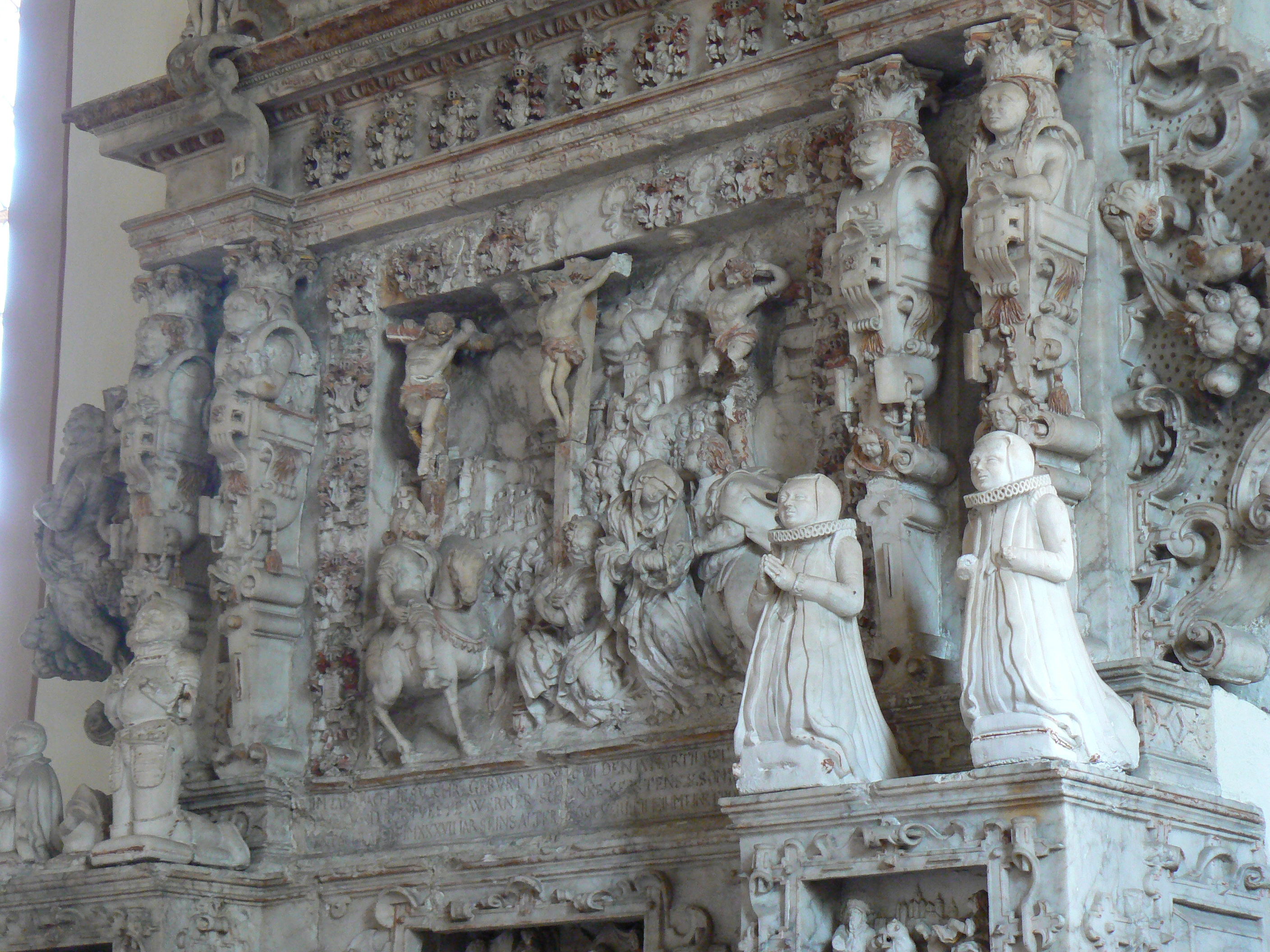 Patronatskirche zu Flechtingen, Epitaph des Werner v. Schenck, gest. 1587